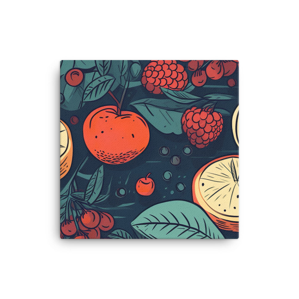 Grapefruit Pattern canvas - Posterfy.AI