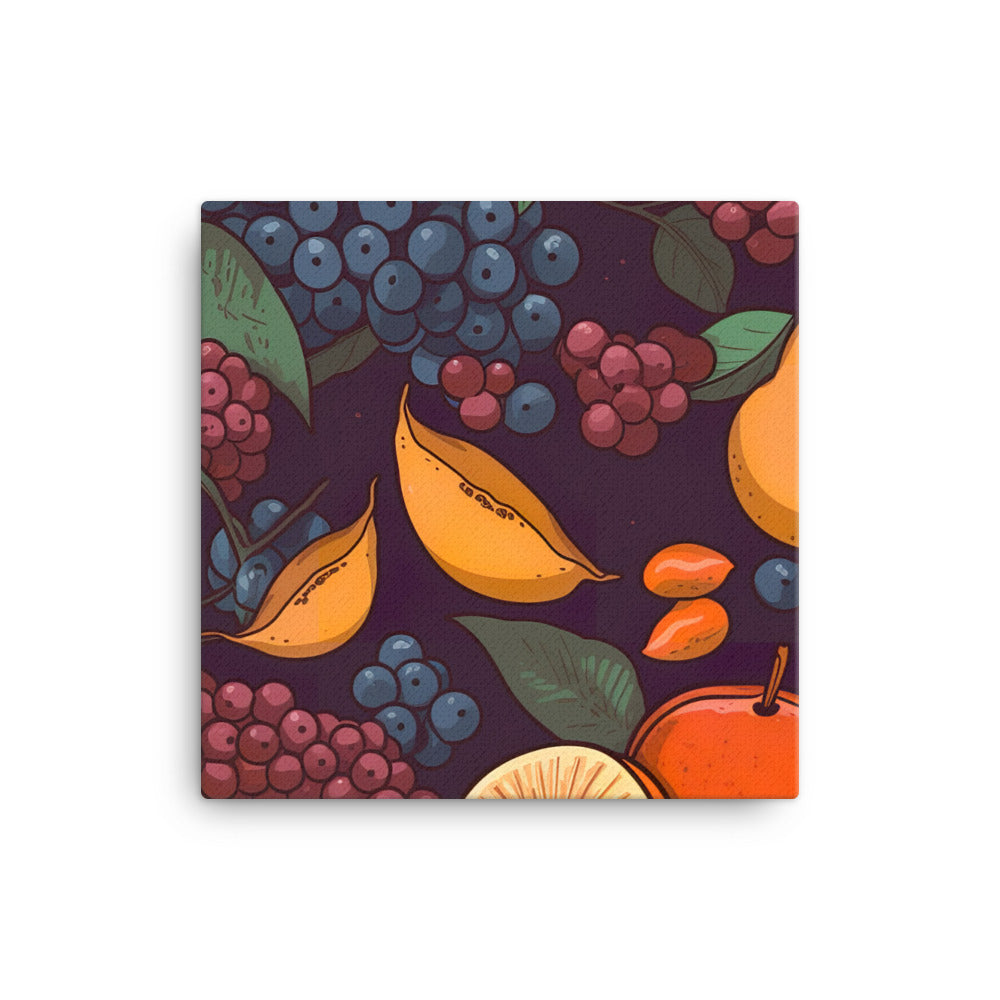 Grapefruit Pattern canvas - Posterfy.AI