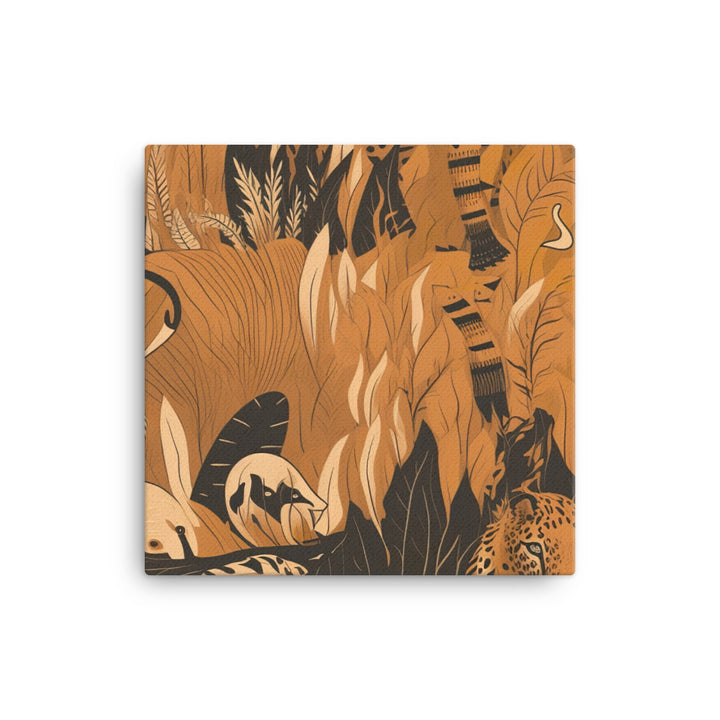 Wild Animal Pattern canvas - Posterfy.AI