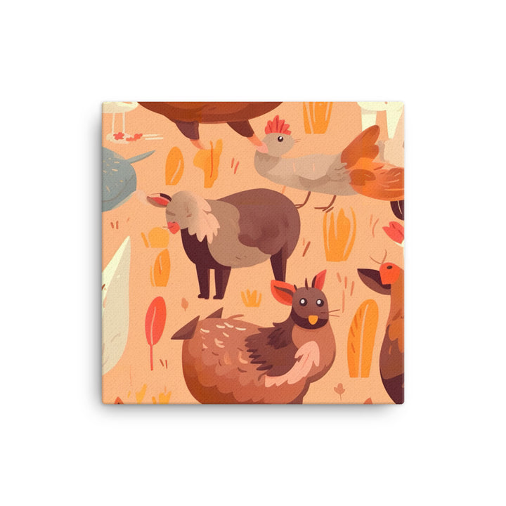 Farm Animals Pattern canvas - Posterfy.AI
