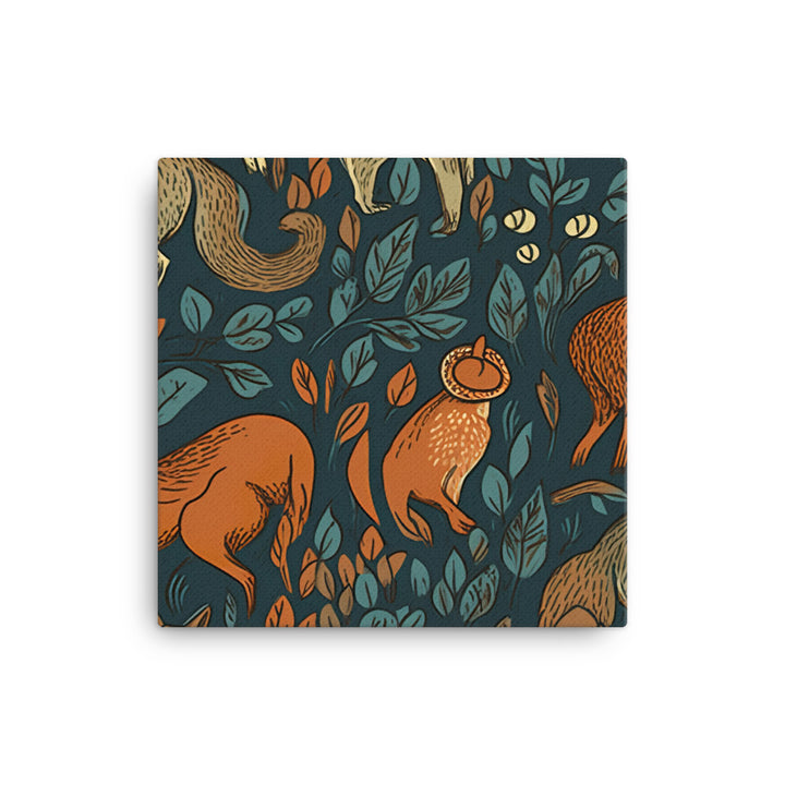 Wildlife Pattern canvas - Posterfy.AI