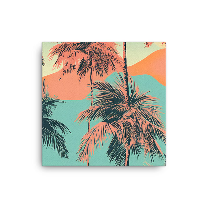 Palm Trees Pattern canvas - Posterfy.AI