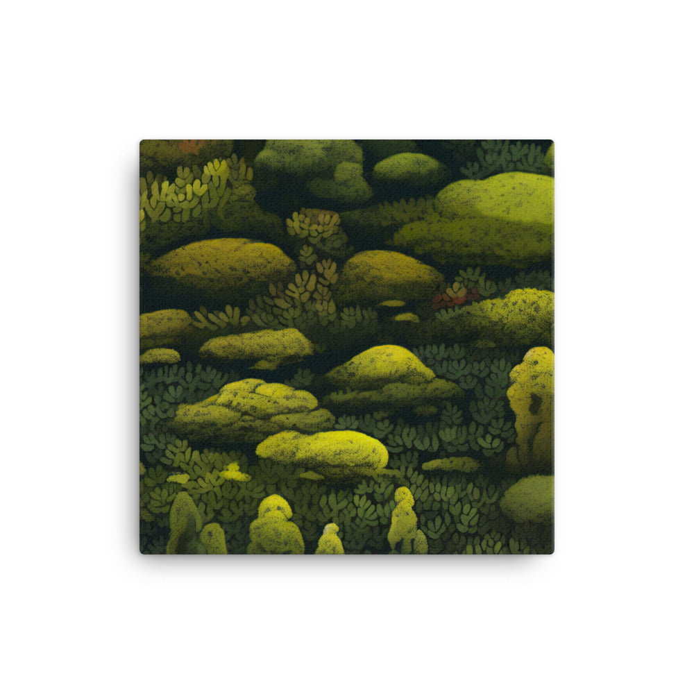 Moss Pattern canvas - Posterfy.AI
