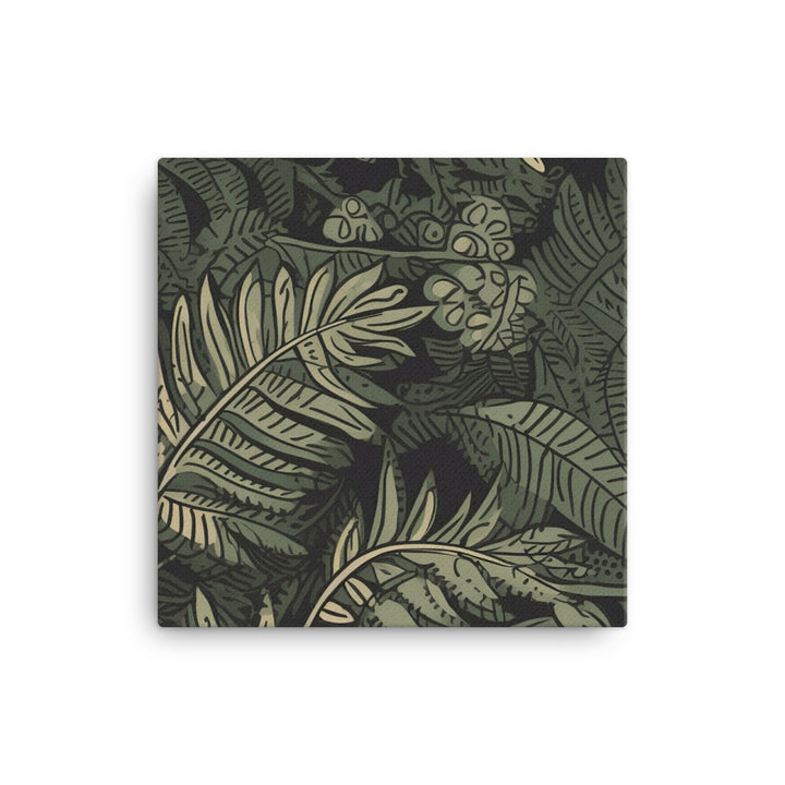 Ferns Pattern canvas - Posterfy.AI