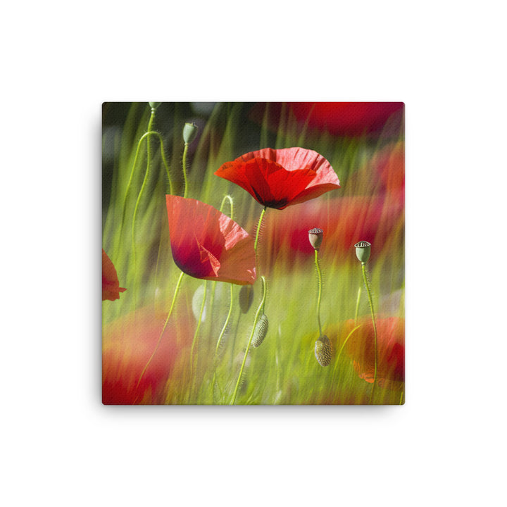 Artistic Poppy canvas - Posterfy.AI