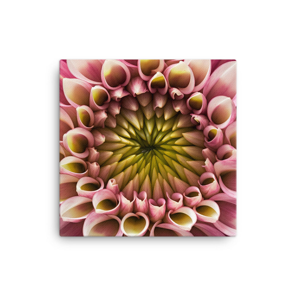 Close-Up of Dahlia Center canvas - Posterfy.AI