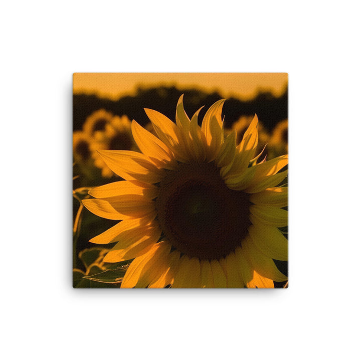 Sunflower Sunrise canvas - Posterfy.AI