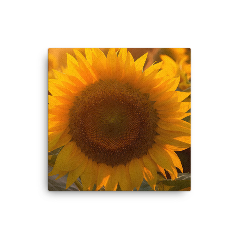 Sunflower Sunrise canvas - Posterfy.AI