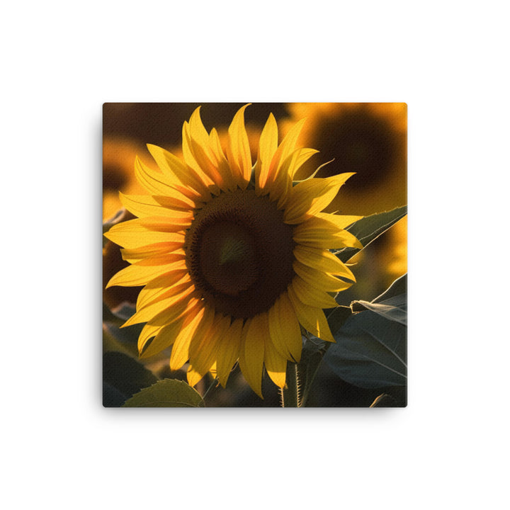 Sunflower Sunrise canvas - Posterfy.AI