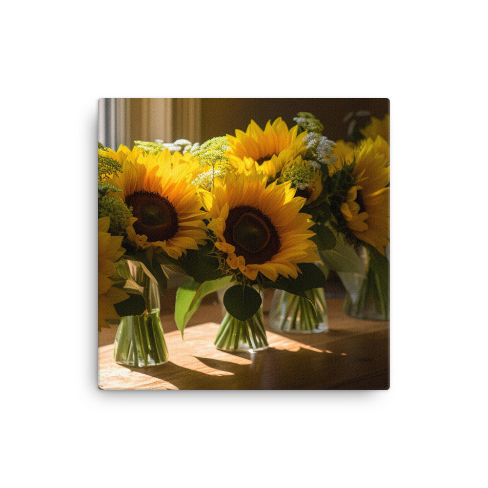 Sunflower Bouquet canvas - Posterfy.AI