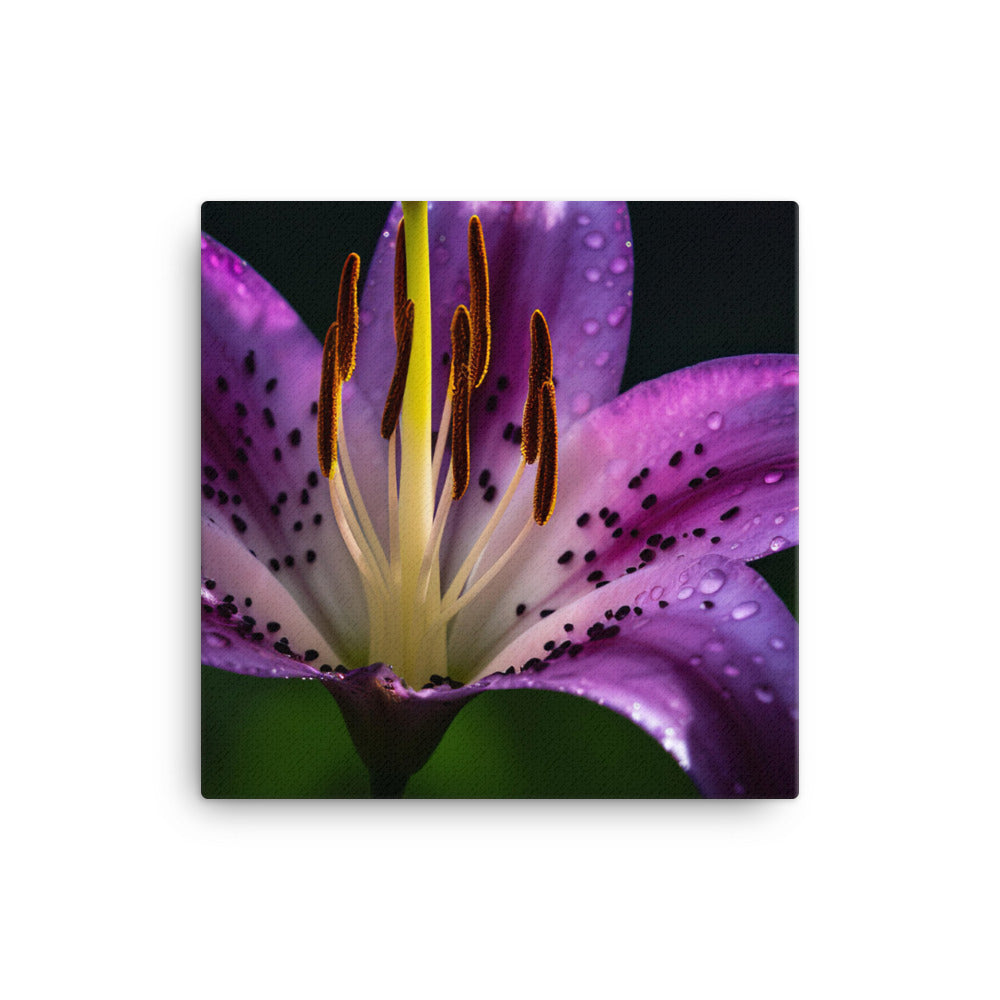 Purple Lily at Dawn canvas - Posterfy.AI