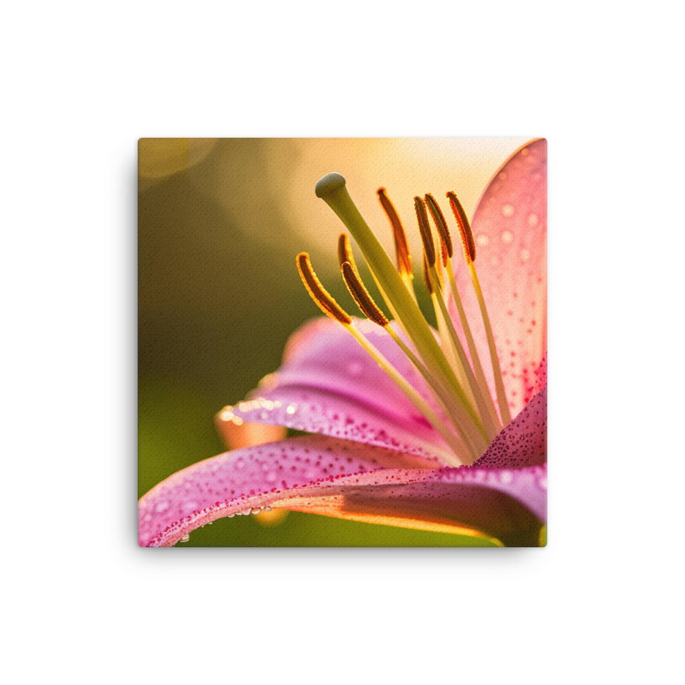 Pink Lily in the Sunlight canvas - Posterfy.AI