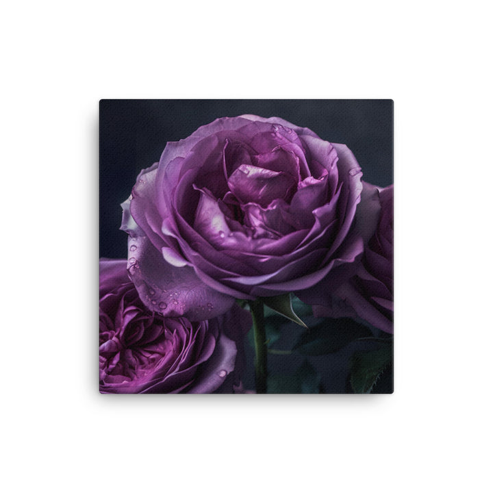 Regal Purple Roses canvas - Posterfy.AI