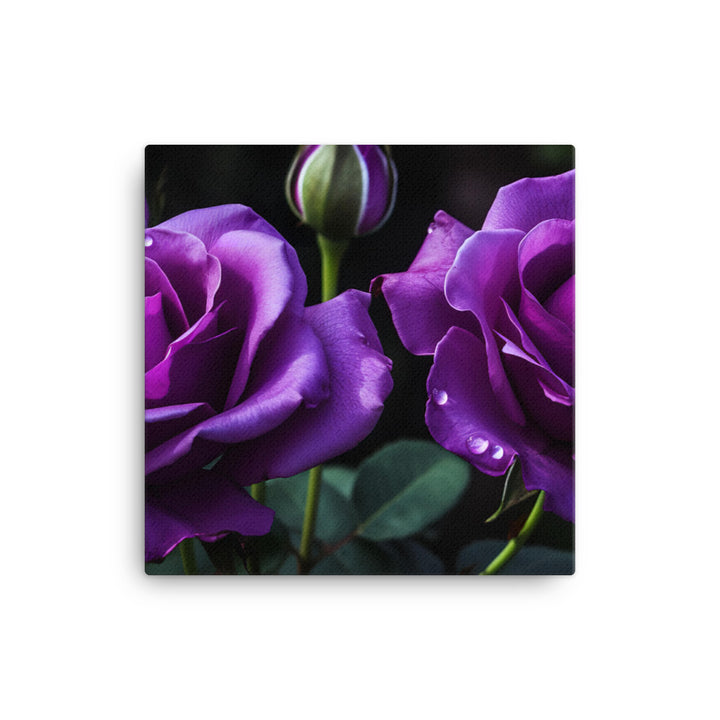 Regal Purple Roses canvas - Posterfy.AI