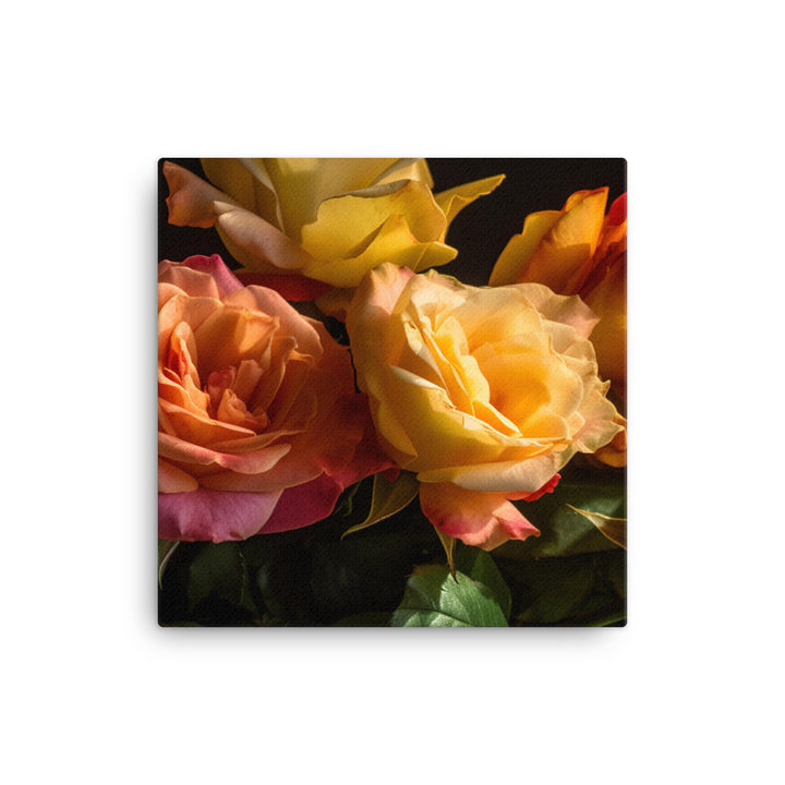 Radiant Roses canvas - Posterfy.AI