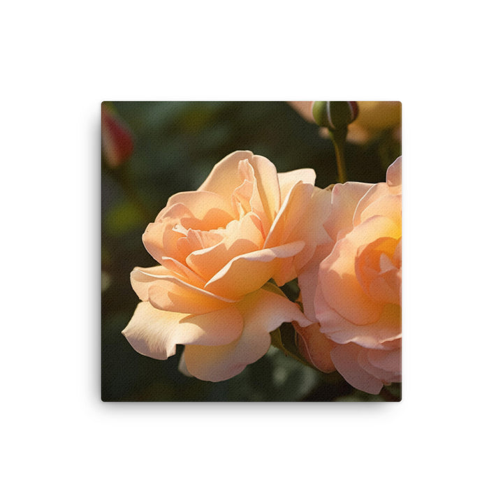 Lively Orange Roses canvas - Posterfy.AI