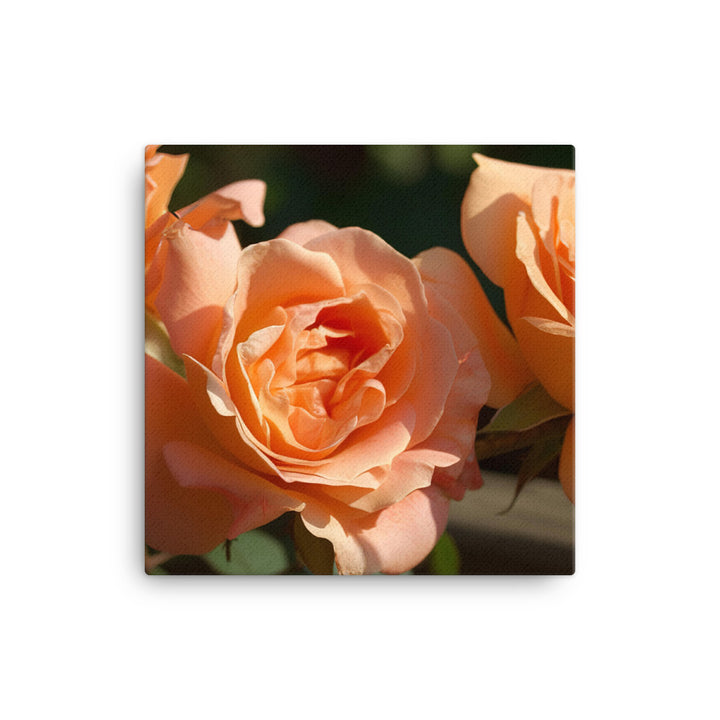 Lively Orange Roses canvas - Posterfy.AI