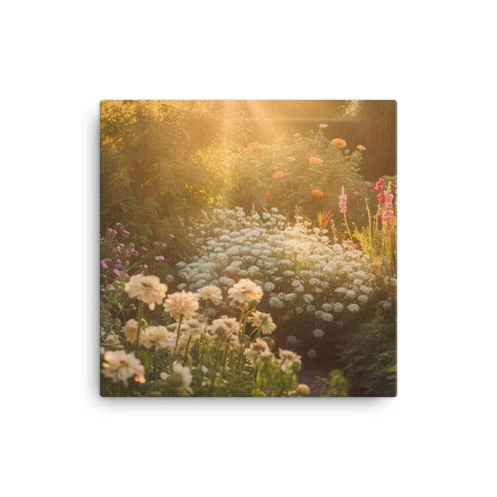 Golden Hour Garden canvas - Posterfy.AI