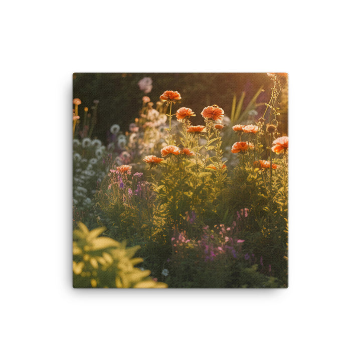 Golden Hour Garden canvas - Posterfy.AI