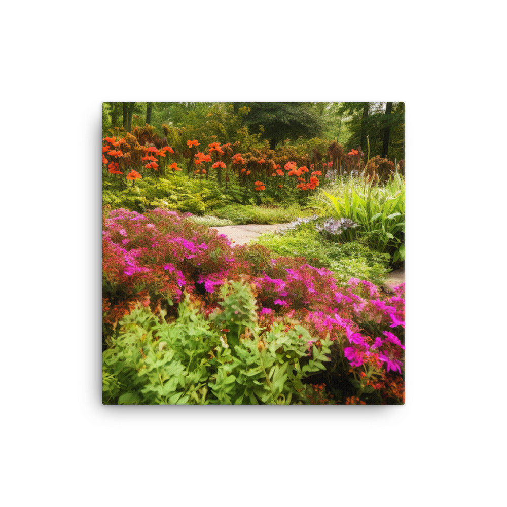 Botanical Garden Escape canvas - Posterfy.AI