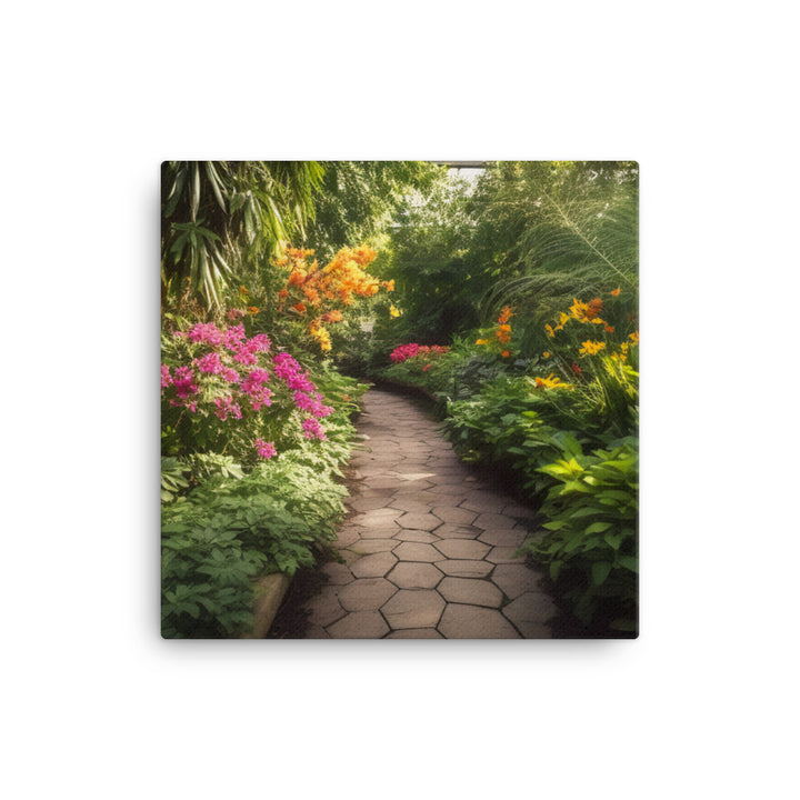 Botanical Garden Escape canvas - Posterfy.AI