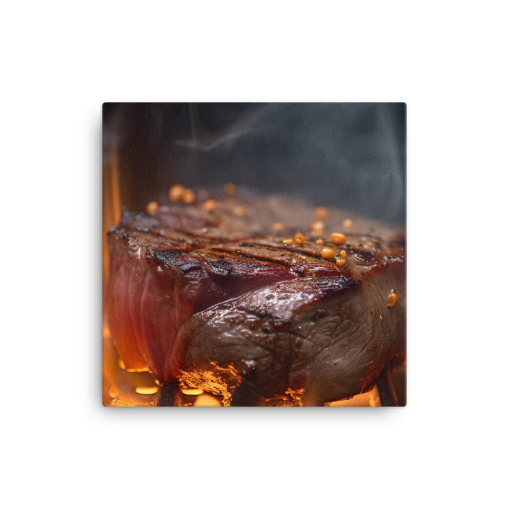 Sizzling Grill canvas - Posterfy.AI