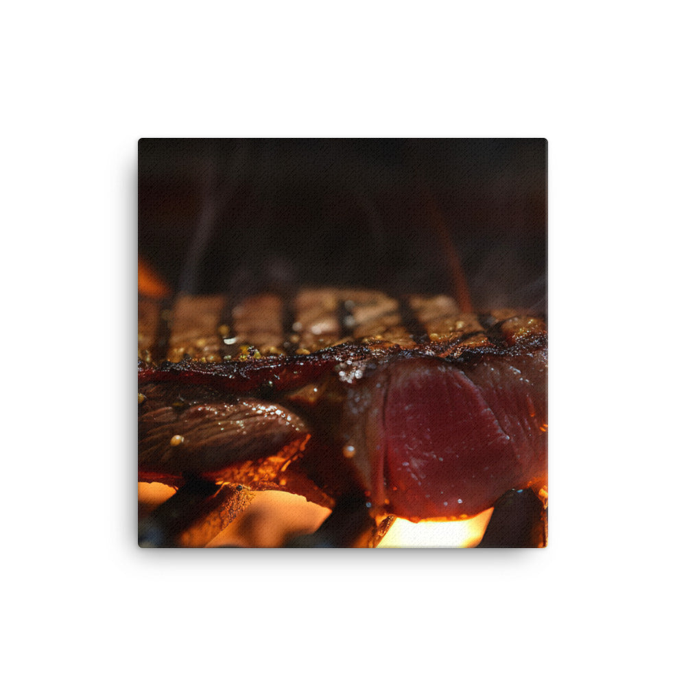 Sizzling Grill canvas - Posterfy.AI