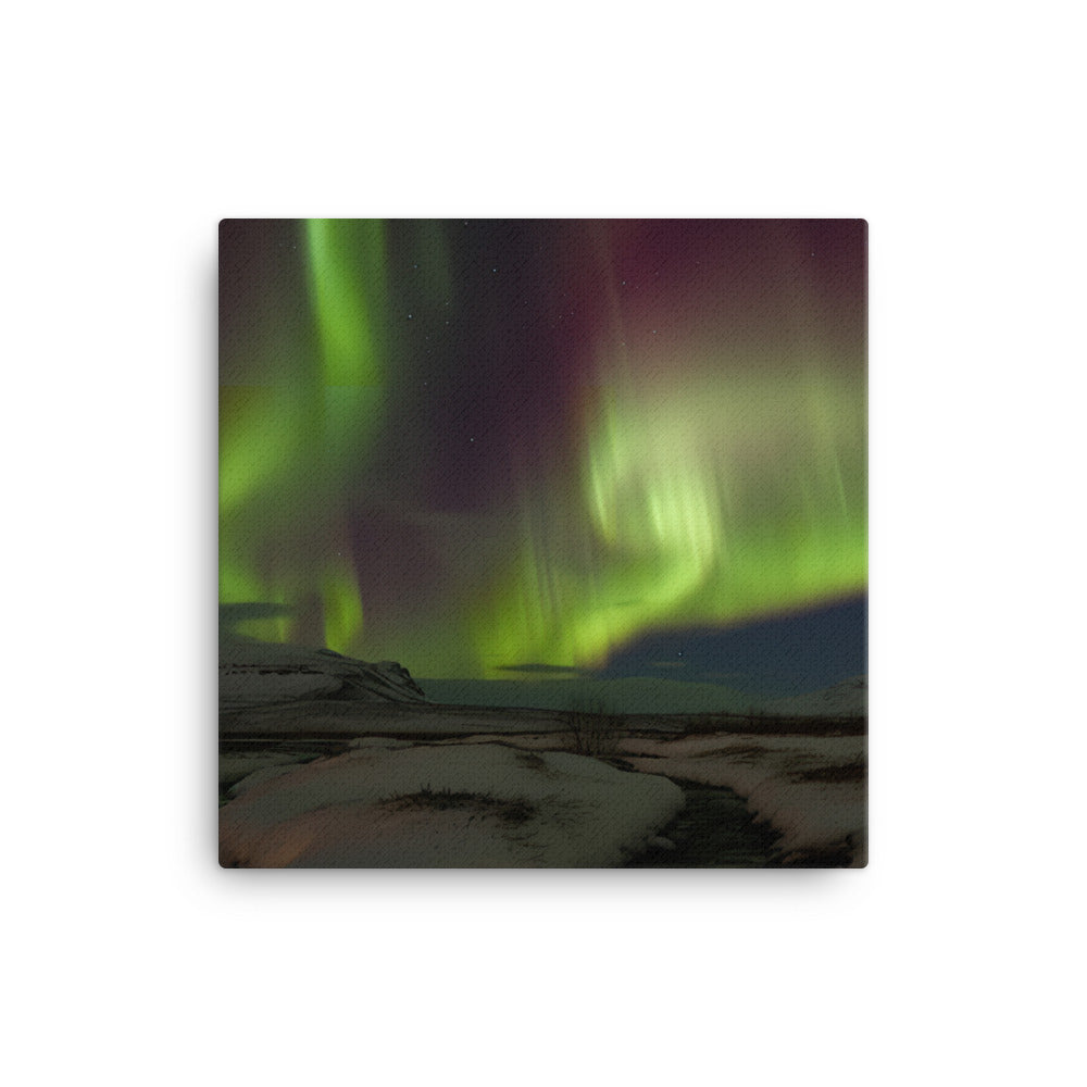 Northern Lights Adventure canvas - Posterfy.AI