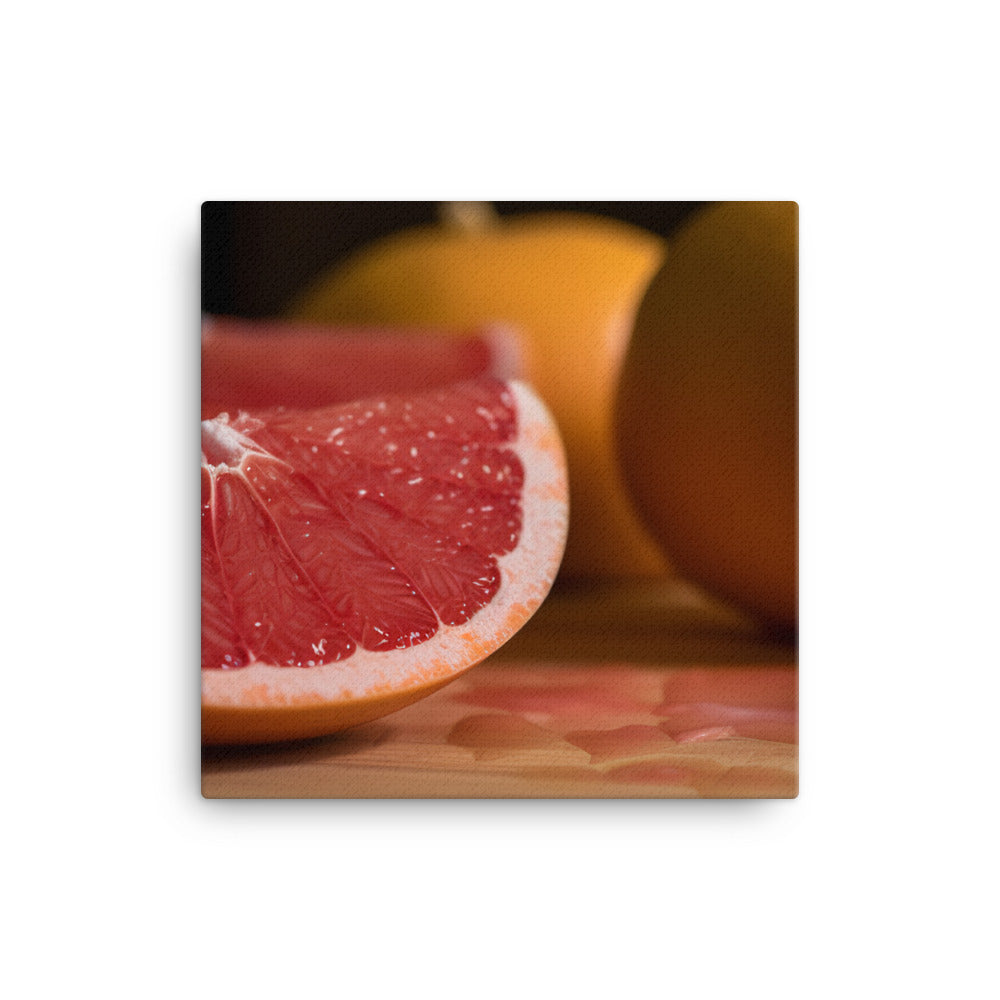 Juicy Grapefruit Slices canvas - Posterfy.AI