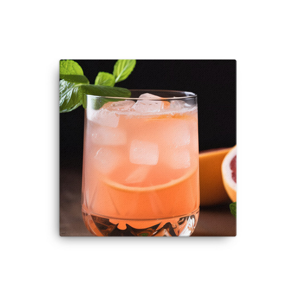 Grapefruit Mocktail canvas - Posterfy.AI