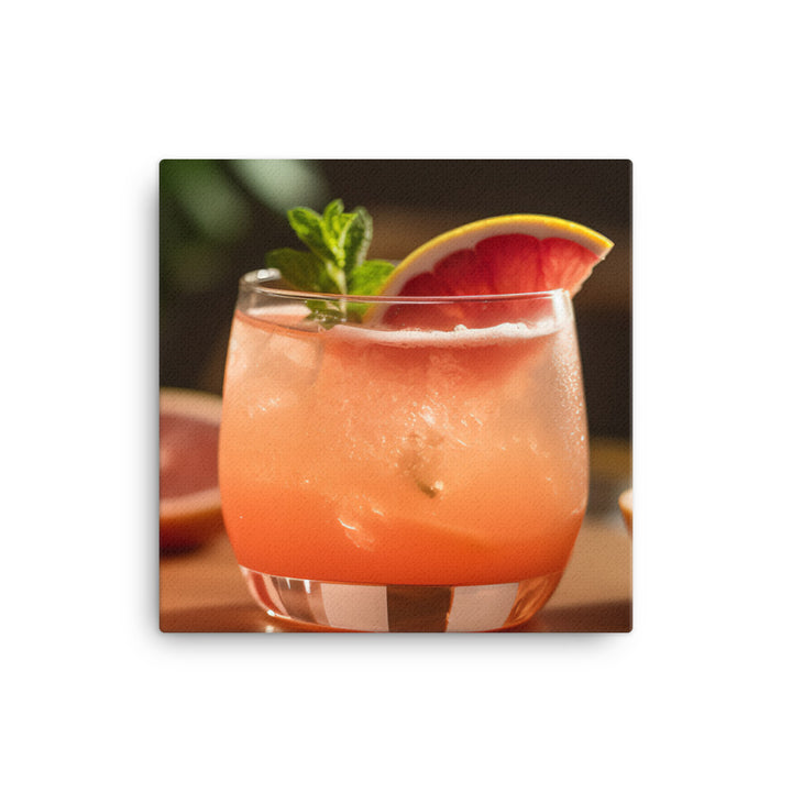 Grapefruit Mocktail canvas - Posterfy.AI