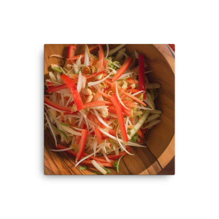 Papaya Salad canvas - Posterfy.AI