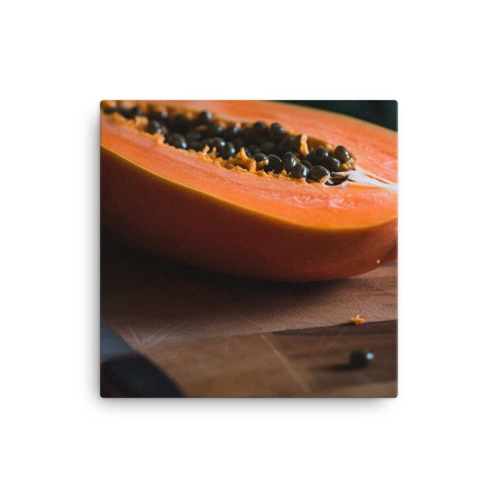 Exotic Papaya Delight canvas - Posterfy.AI