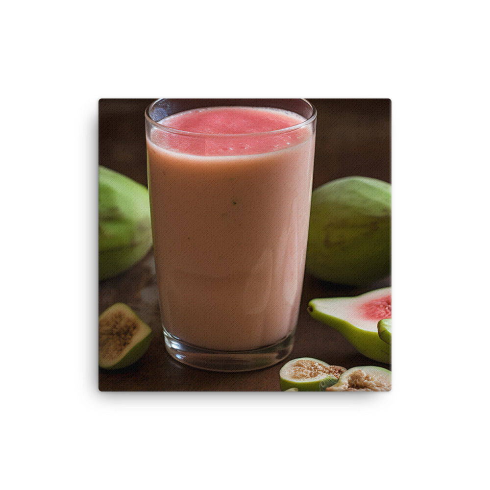 Guava Smoothie Bliss canvas - Posterfy.AI