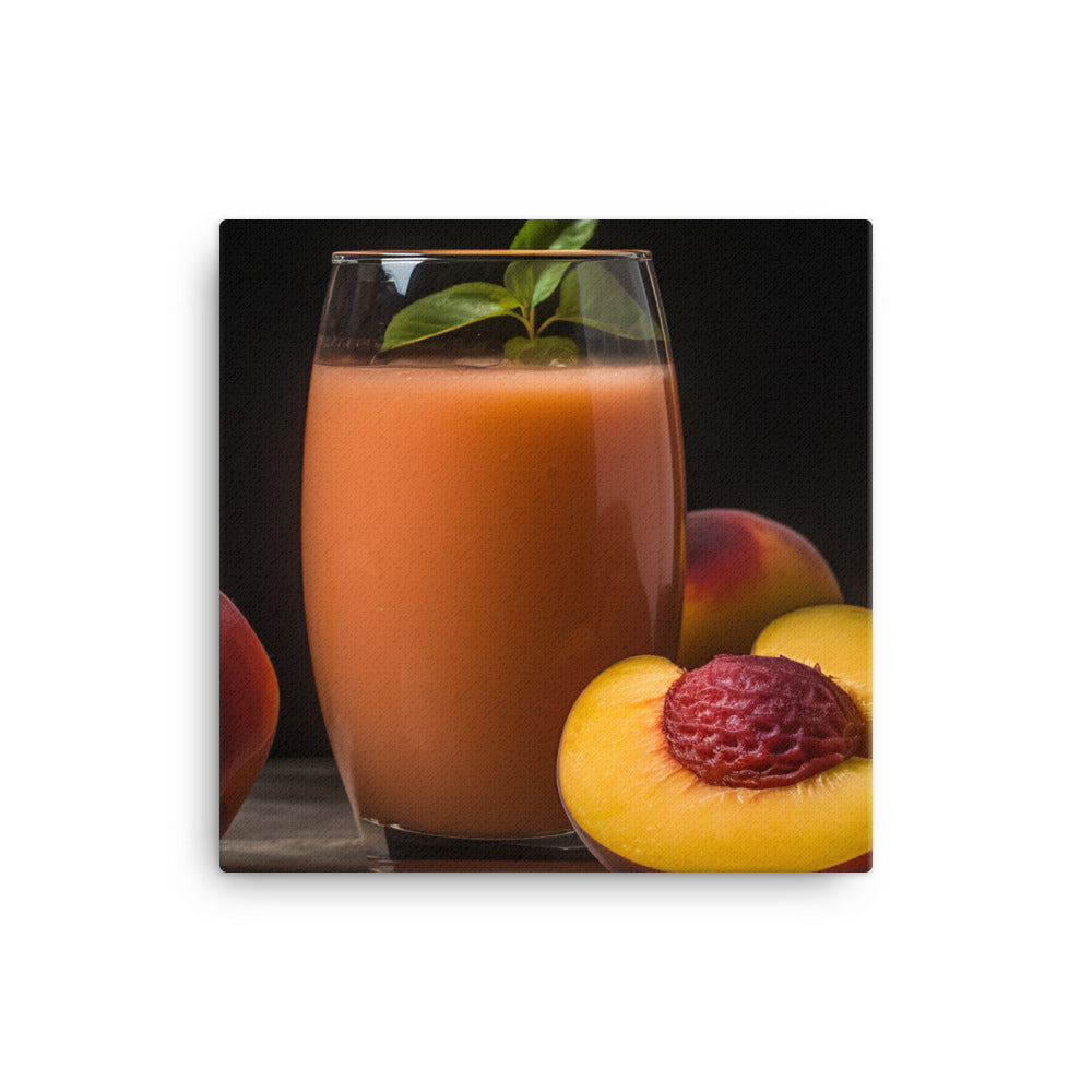 Peach Smoothie canvas - Posterfy.AI