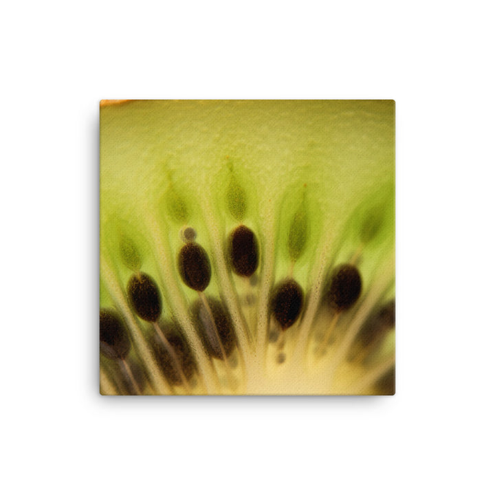 Juicy Green Kiwi Slice canvas - Posterfy.AI
