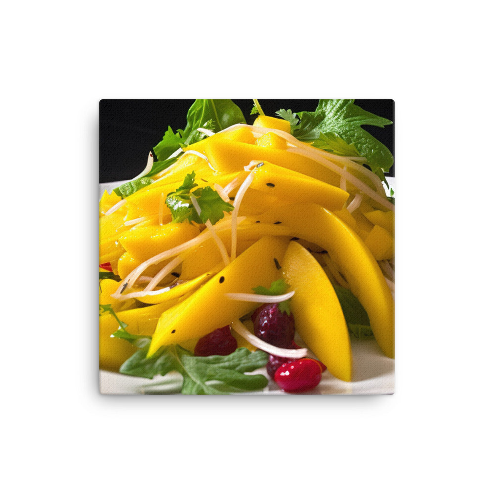 Mango Salad Sensation canvas - Posterfy.AI