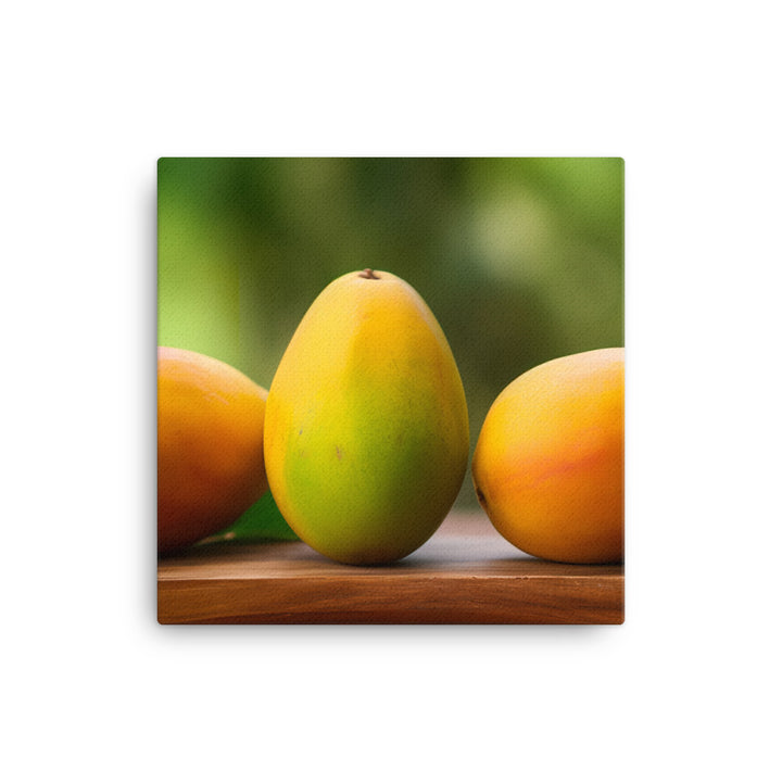 Juicy Mangoes on a Summer Day canvas - Posterfy.AI