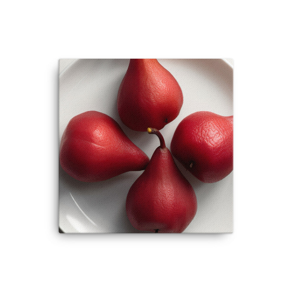 Red Anjou Pears canvas - Posterfy.AI