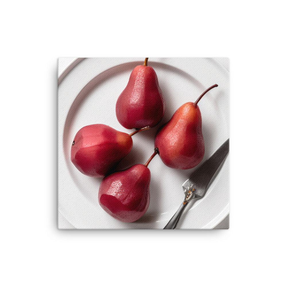 Red Anjou Pears canvas - Posterfy.AI