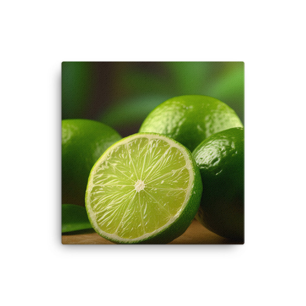 Zesty Limes canvas - Posterfy.AI