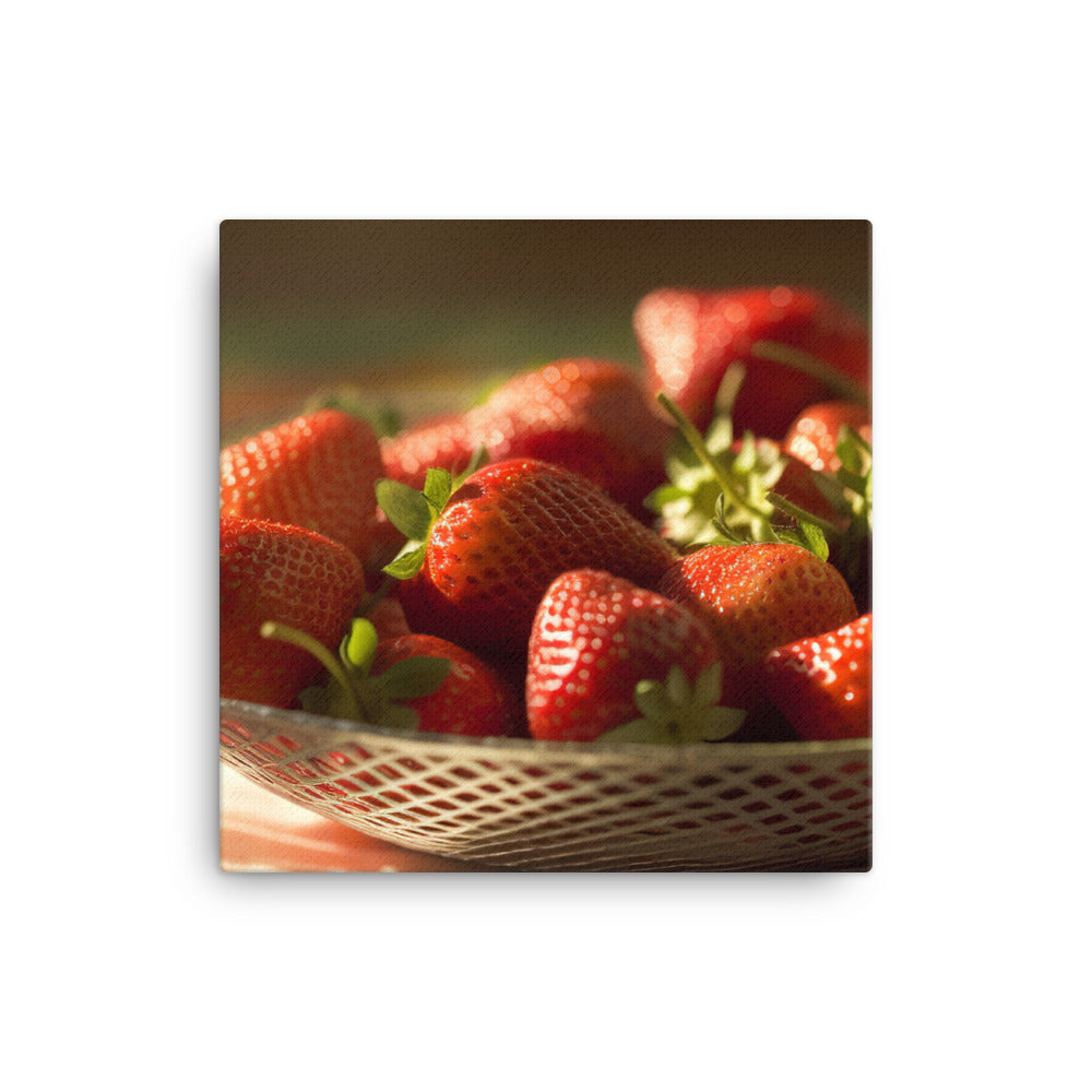 Strawberry canvas - Posterfy.AI