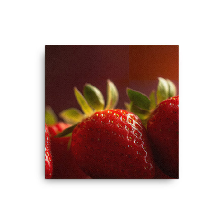 Succulent Strawberry Stack canvas - Posterfy.AI