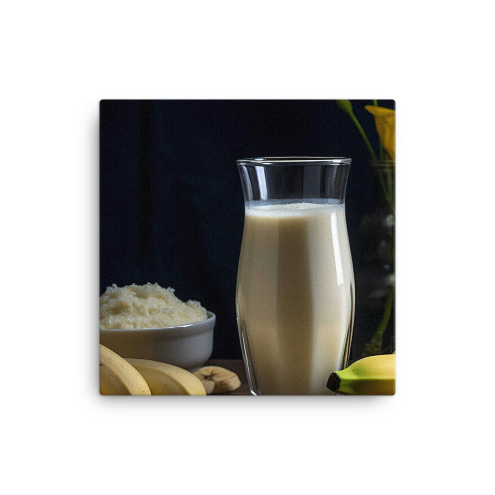 The Perfect Banana Smoothie canvas - Posterfy.AI