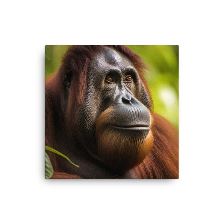 Majestic Orangutan Sitting in the Trees canvas - Posterfy.AI