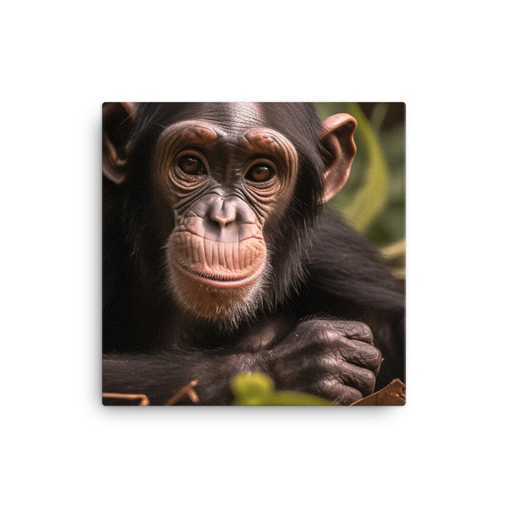 Curious Chimpanzee Exploration canvas - Posterfy.AI