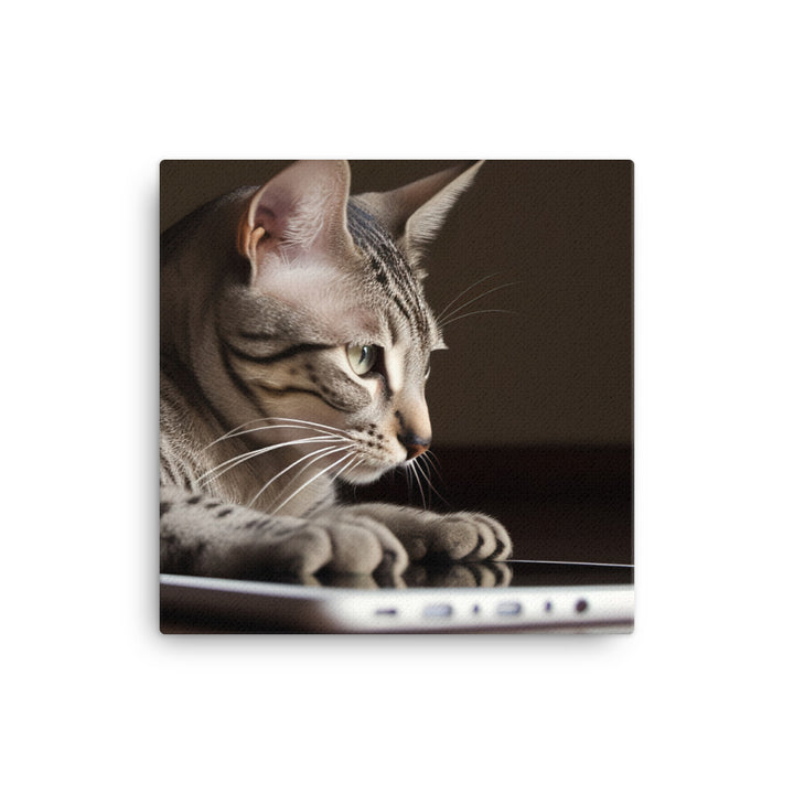 Adorable Egyptian Mau canvas - Posterfy.AI