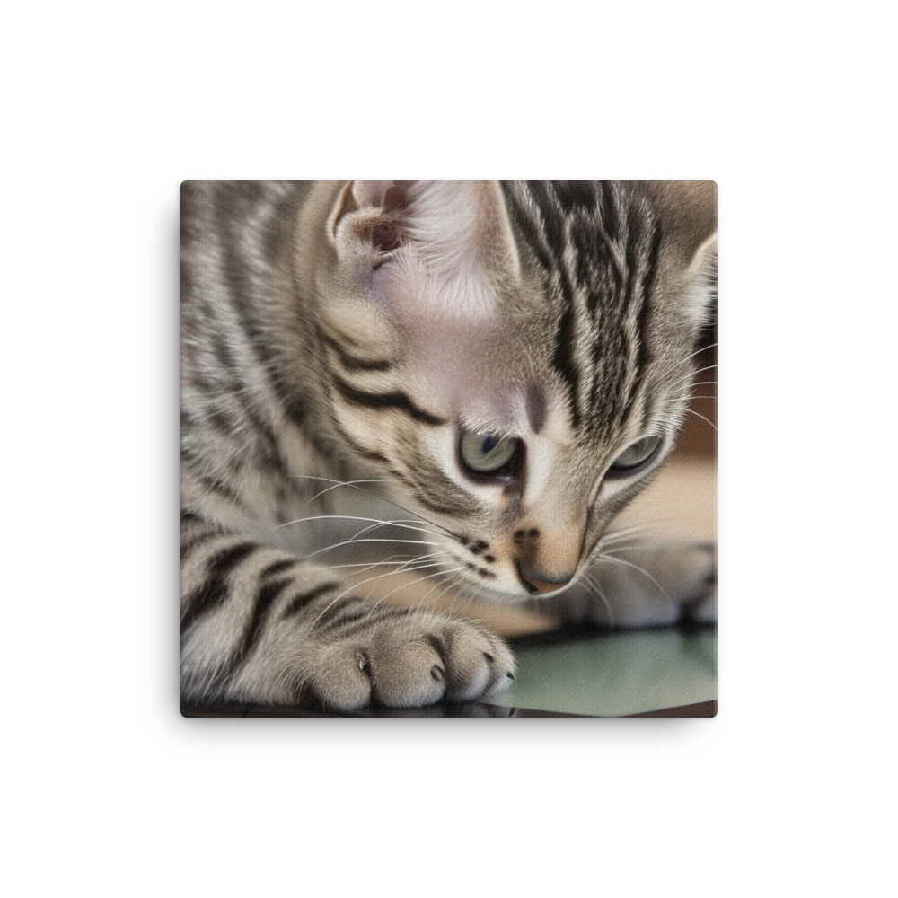 Adorable Egyptian Mau canvas - Posterfy.AI