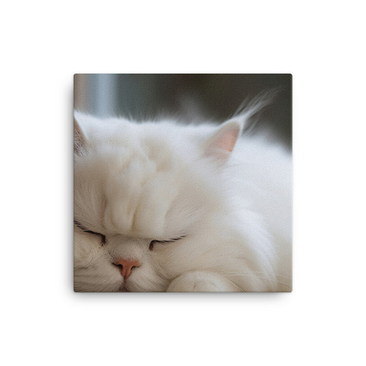 Sleeping Persian Purrfectly canvas - Posterfy.AI