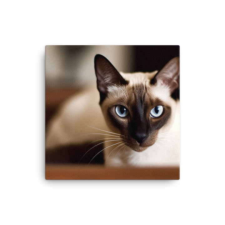 Curious Siamese Examining the Room canvas - Posterfy.AI
